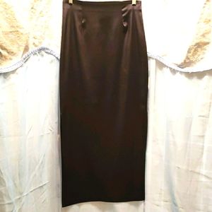 BUYER TOO BLACK DOUBLE SLIT PENCIL MAXI SKT SZ 7